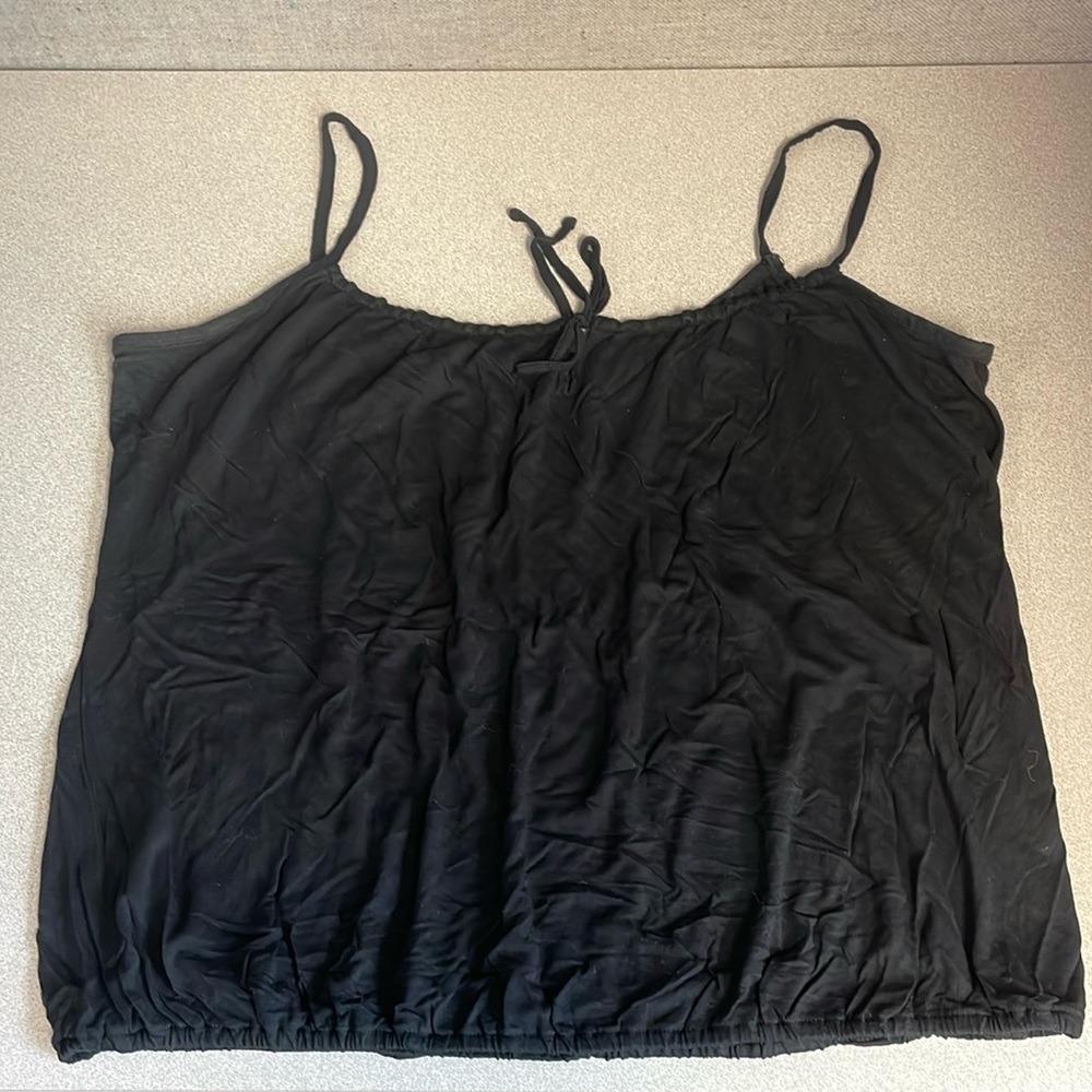 Black tank top